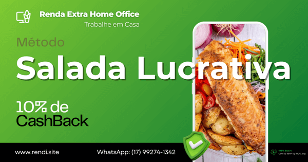 Método Salada Lucrativa é o curso definitivo para quem busca montar um negócio rentável com Delivery de Saladas dentro de casa.